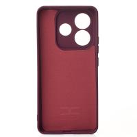 Силиконовый чехол SOFT Silicone Case для Xiaomi Redmi Note 14 (без лого) бордовый