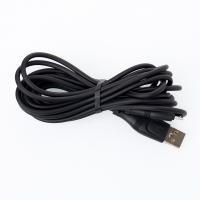 USB cable DC micro (CL-14) High Elastic, 3m черный