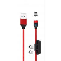 USB cable XO 3in1 (NB128) Magnetic красный