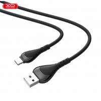 USB cable XO Type-C (NB218) Zink Alloy/Anti-Breakage/2.4A/1m черный