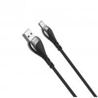 USB cable XO Type-C (NB218) Zink Alloy/Anti-Breakage/2.4A/1m черный