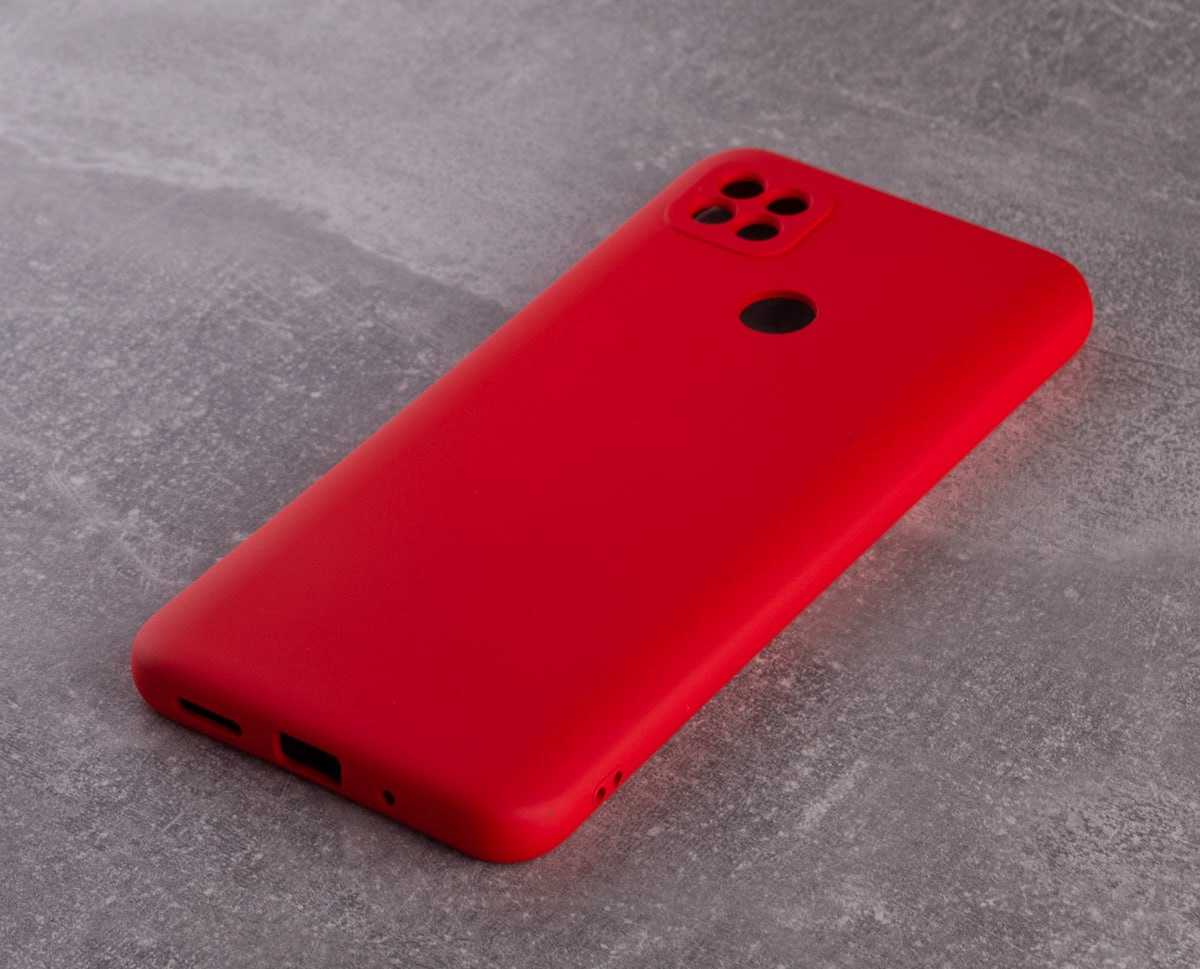 Силиконовый чехол SOFT Silicone Case для Xiaomi Redmi 9C/9A Activ/Poco C31  (без лого) красный. Аксессуары оптом в Украине Силиконовый чехол SOFT  Silicone Case для Xiaomi Redmi 9C/9A Activ/Poco C31 (без лого) красный .