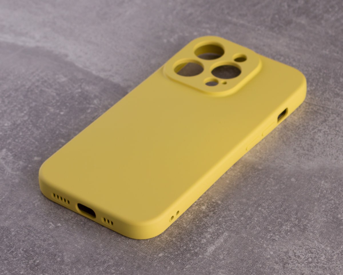 Силиконовый чехол SOFT Silicone Case для iPhone 13 Pro (без лого) лимонный.  Аксессуары оптом в Украине Силиконовый чехол SOFT Silicone Case для iPhone  13 Pro (без лого) лимонный . Описание, характеристики, цены.